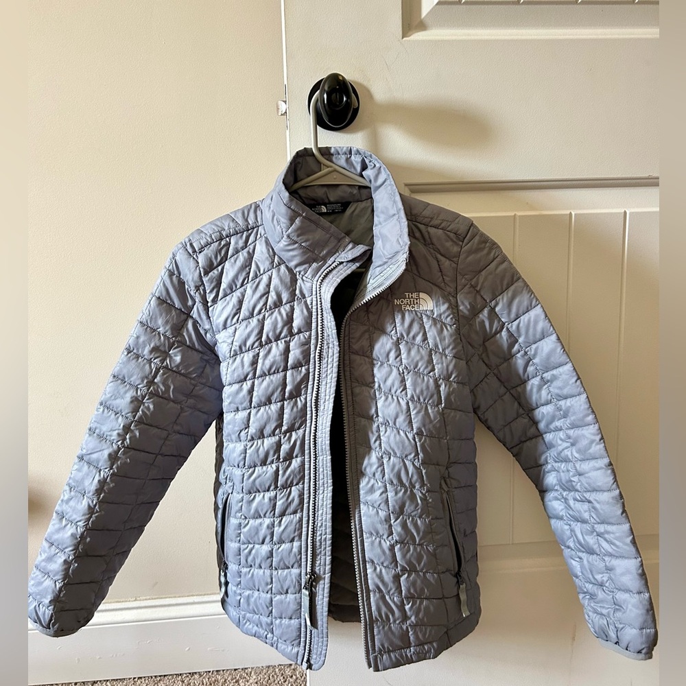 The North Face gray jacket (youth size 10-12)